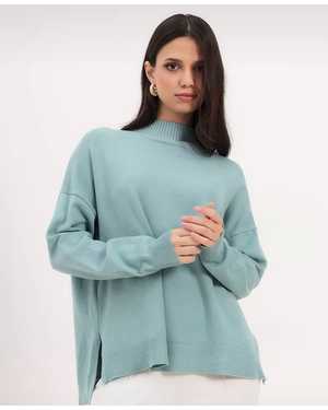 СВИТЕР ТКАНЬ 48% CASHMERE, 29% WOOL, 18% COTTON, 5% ELASTANE