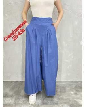 Женские штаны. Ткань лен Размеры: 3XL(48-50-52),4XL(52-54-56),5XL( 54-56-58),6XL(58-60-62)