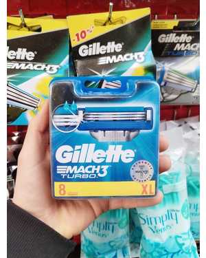 Сменные кассеты Gillette Mach3 Turbo 8 шт