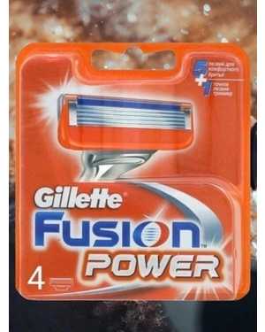 Сменные кассеты Gillette Fusion power 4 шт