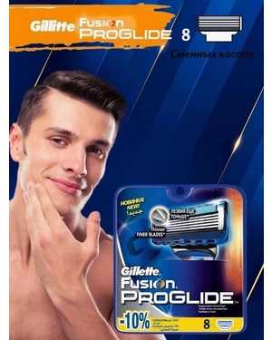 Сменные кассеты Gillette Fusion PROGLIDE 8 шт