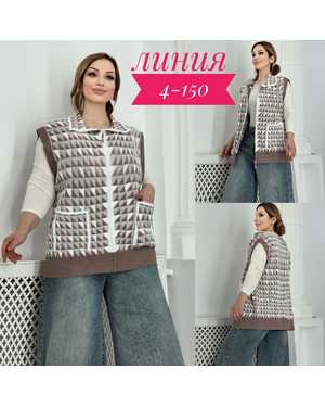 ЖИЛЕТ ТКАНЬ АЛЬПАКА (70% COTTON, 20% ELASTANE, 10% CASHMERE)