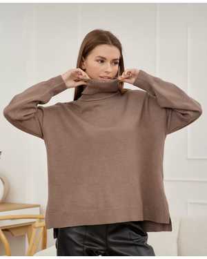СВИТЕР ТКАНЬ 48% CASHMERE, 29% WOOL, 18% COTTON, 5% ELASTANE