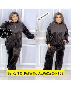 ЖЕНСКИЙ КОСТЮМ ДВОЙКА ТКАНЬ ВЕЛЮР