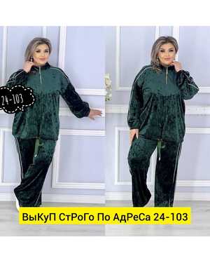 ЖЕНСКИЙ КОСТЮМ ДВОЙКА ТКАНЬ ВЕЛЮР