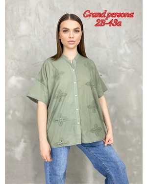 Женская рубашка. Ткань : хлопок Размеры: 3XL(50-52),4XL(52-54),5XL(54-56),6XL(56-58), 7XL(58-60)