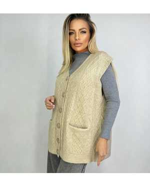 КАРДИГАН ТКАНЬ 48% CASHMERE, 29% WOOL, 18% COTTON, 5% ELASTANE