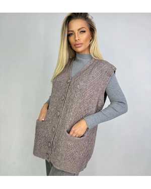 КАРДИГАН ТКАНЬ 48% CASHMERE, 29% WOOL, 18% COTTON, 5% ELASTANE