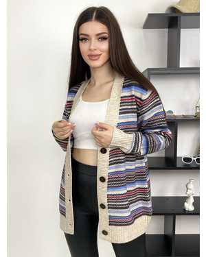 КАРДИГАН ТКАНЬ 48% CASHMERE, 29% WOOL, 18% COTTON, 5% ELASTANE