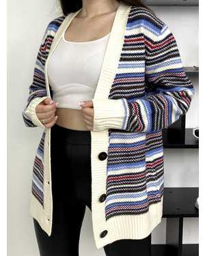 КАРДИГАН ТКАНЬ 48% CASHMERE, 29% WOOL, 18% COTTON, 5% ELASTANE