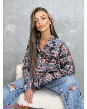РУБАШКА ТКАНЬ 90% ХЛОПОК + 10% ПОЛИЭСТЕР
