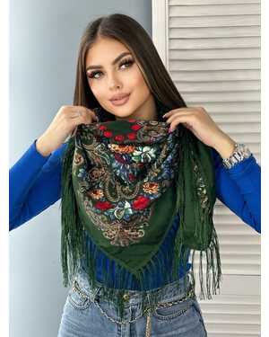 ПЛАТОК СОСТАВ: ШЕСТЬ 80% ; ВИСКОЗА 20% РАЗМЕР: 120*120 CM