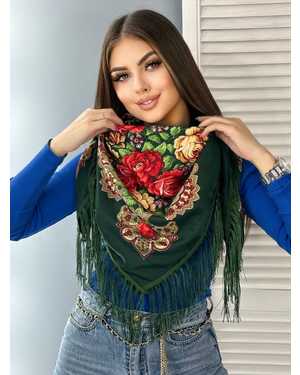 ПЛАТОК СОСТАВ: ШЕСТЬ 80% ; ВИСКОЗА 20% РАЗМЕР: 120*120 CM