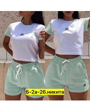 ЖЕНСКИЙ КОСТЮМ ДВОЙКА ТКАНЬ ХЛОПОК