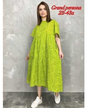 Женское платье. Ткань лен Размеры: 3XL(50-52-54),4XL(52-54-56),5XL(54-56-58),6XL(56-58-60)