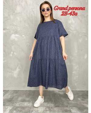 Женское платье. Ткань лен Размеры: 3XL(50-52-54),4XL(52-54-56),5XL(54-56-58),6XL(56-58-60)