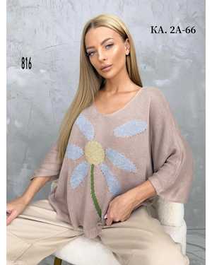 КОФТА ТКАНЬ 60% COTTON, 30% WOOL, 10% VISCOSE