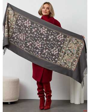 ПАЛАНТИН СОСТАВ: 100% CASHMERE РАЗМЕР: 75*180 CM