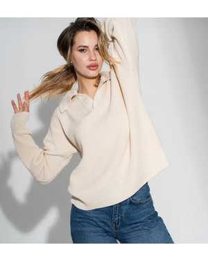 СВИТЕР ТКАНЬ 48% CASHMERE, 29% WOOL, 18% COTTON, 5% ELASTANE