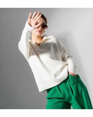 СВИТЕР ТКАНЬ 48% CASHMERE, 29% WOOL, 18% COTTON, 5% ELASTANE