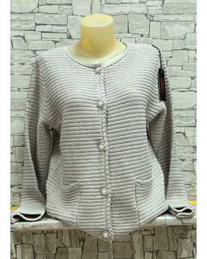 КАРДИГАН ТКАНЬ 70% COTTON, 20% CASHMERE, 10% ELASTANE