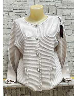 КАРДИГАН ТКАНЬ 70% COTTON, 20% CASHMERE, 10% ELASTANE