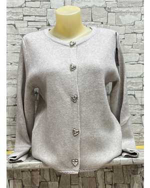 КАРДИГАН ТКАНЬ 70% COTTON, 20% CASHMERE, 10% ELASTANE