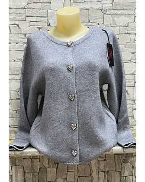 КАРДИГАН ТКАНЬ 70% COTTON, 20% CASHMERE, 10% ELASTANE
