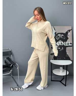 ЖЕНСКИЙ КОСТЮМ ДВОЙКА ТКАНЬ 70% WOOL ; 30% POLYESTER