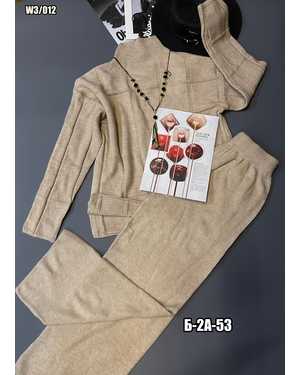 ЖЕНСКИЙ КОСТЮМ ДВОЙКА ТКАНЬ 70% WOOL; 30% POLYESTER