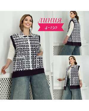 ЖИЛЕТ ТКАНЬ АЛЬПАКА (70% COTTON, 20% ELASTANE, 10% CASHMERE)
