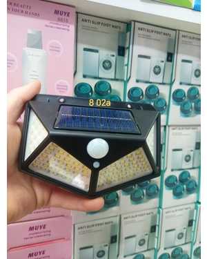 Солнечный настенный светильник Полукруг 4 стороны 102LED