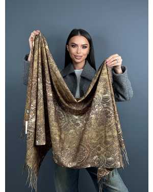 ПАЛАНТИН СОСТАВ: 100% CASHMERE РАЗМЕР: 75*180 CM