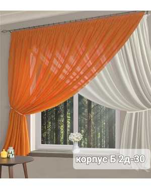 Шторы на кухню ткань вуаль. Ширина: 2.7 м Высота: 1,7м