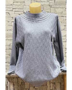 СВИТЕР ТКАНЬ 43% COTTON, 38% CASHMERE, 10% WOOL, 9% ELASTANE