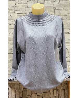 СВИТЕР ТКАНЬ 43% COTTON, 38% CASHMERE, 10% WOOL, 9% ELASTANE