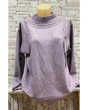 СВИТЕР ТКАНЬ 43% COTTON, 38% CASHMERE, 10% WOOL, 9% ELASTANE
