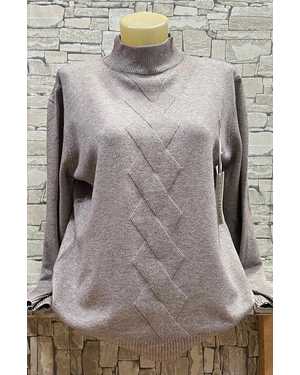 СВИТЕР ТКАНЬ 43% COTTON, 38% CASHMERE, 10% WOOL, 9% ELASTANE