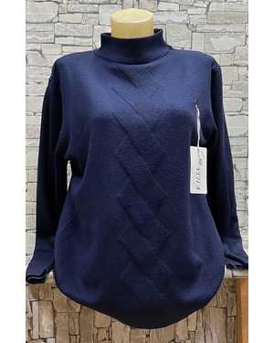 СВИТЕР ТКАНЬ 43% COTTON, 38% CASHMERE, 10% WOOL, 9% ELASTANE