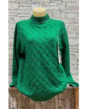СВИТЕР ТКАНЬ 43% COTTON, 38% CASHMERE, 10% WOOL, 9% ELASTANE