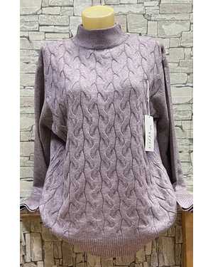 СВИТЕР ТКАНЬ 43% COTTON, 38% CASHMERE, 10% WOOL, 9% ELASTANE