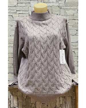 СВИТЕР ТКАНЬ 43% COTTON, 38% CASHMERE, 10% WOOL, 9% ELASTANE