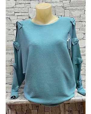 КОФТА ТКАНЬ 48% VISCOSE, 24% NYLON, 28% POLYESTER