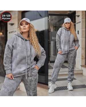 ЖЕНСКИЙ КОСТЮМ ТКАНЬ ТРОХНИТКА НА ФЛИСЕ