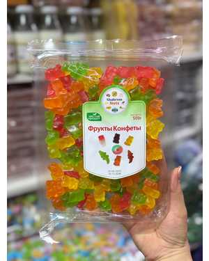 Конфеты-фруктовые жевательные 500гр