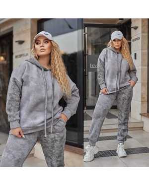 ЖЕНСКИЙ КОСТЮМ ТКАНЬ ТРОЁНИТКА НА ФЛИСЕ