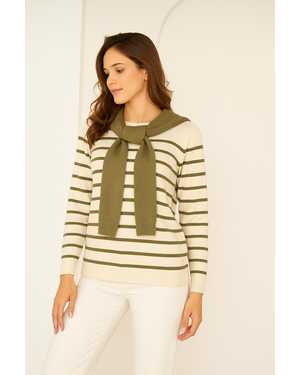 СВИТЕР ТКАНЬ 55% COTTON, 35% WOOL, 10% ELASTANE