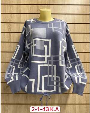 СВИТЕР ТКАНЬ 55% COTTON, 35% WOOL, 10% ELASTANE