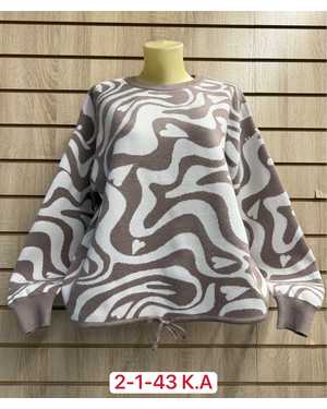 СВИТЕР ТКАНЬ 55% COTTON, 35% WOOL, 10% ELASTANE