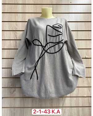ТУНИКА ТКАНЬ 30% ACRYLIC, 28% CASHMERE, 25% MODAL, 10% WOOL, 7% ELASTANE